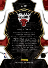 Dalen Terry - Panini Select Premier Level 2022-23, Nr. 188 – Rookie Card