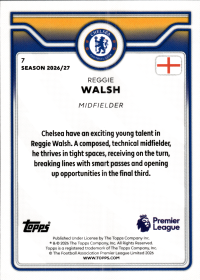 Reggie Walsh - Topps Flagship Premier League Future Stars 2026-27, Nr. 7