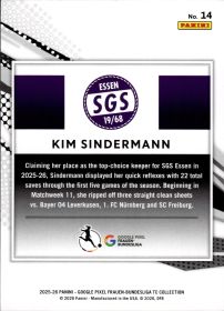 Kim Sindermann - Panini Frauen-Bundesliga TC Collection Next Level 2025-26, Nr. 14 – Insert