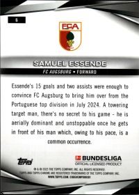 Samuel Essende - Topps Chrome Sapphire Bundesliga Base Set 2024-25, Nr. 6