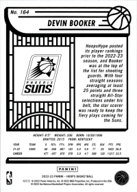 Devin Booker - Panini Hoops Base Set 2022-23, Nr. 164