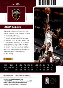 Collin Sexton - Panini Contenders Season Ticket 2021-22, Nr. 86