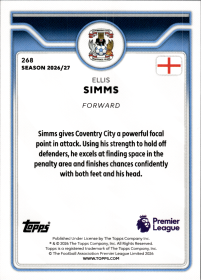 Ellis Simms - Topps Flagship Premier League Base Set 2026-27, Nr. 268