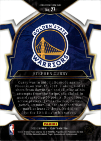 Stephen Curry - Panini Select Concourse 2022-23, Nr. 27