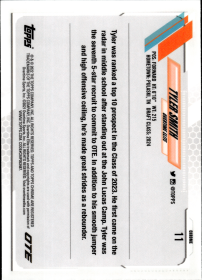 Tyler Smith - Topps Chrome OTE Base Set 2022, Nr. 11 – Rookie Card