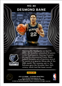 Desmond Bane - Panini Illusions Base Set 2021-22, Nr. 80
