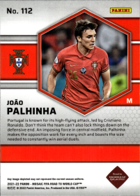 João Palhinha - Panini Mosaic FIFA Road to World Cup Base Set 2021-22, Nr. 112 – Rookie Card