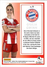 Giulia Gwinn - Panini Frauen-Bundesliga TC Collection Base Set 2025-26, Nr. 5