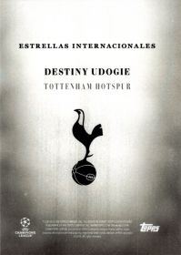Destiny Udogie - Topps Simplicidad UEFA Club Competitions Estrellas Internacionales 2025-26