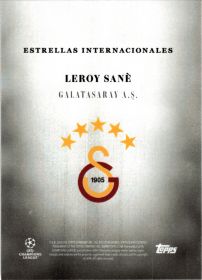 Leroy Sané - Topps Simplicidad UEFA Club Competitions Estrellas Internacionales 2025-26