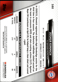 Joshua Kimmich - Topps Bundesliga Base Set 2021-22, Nr. 160