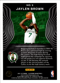 Jaylen Brown - Panini Illusions Base Set 2021-22, Nr. 2