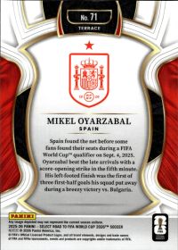 Mikel Oyarzabal - Panini Select FIFA Road to World Cup Terrace 2025-26, Nr. 71