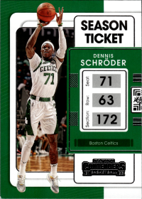 Dennis Schröder - Panini Contenders Season Ticket 2021-22, Nr. 54