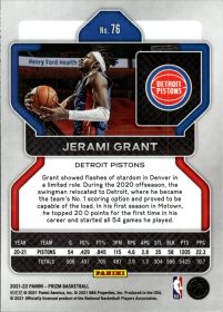 Jerami Grant - Panini Prizm Base Set 2021-22, Nr. 76
