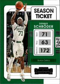 Dennis Schröder - Panini Contenders Season Ticket 2021-22, Nr. 54