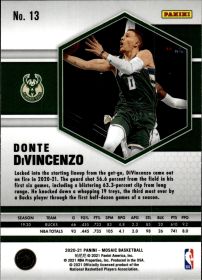 Donte DiVincenzo - Panini Mosaic Base Set 2020-21, Nr. 13
