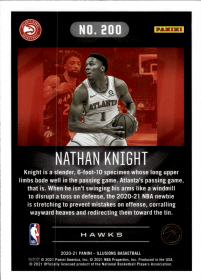 Nathan Knight - Panini Illusions Base Set 2020-21, Nr. 200 – Rookie Card