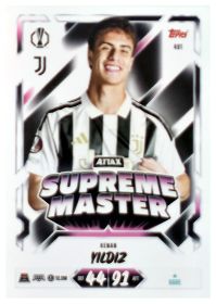 Kenan Yildiz - Topps Match Attax UEFA Club Competitions Attax Supreme Master 2026-27, Nr. 491