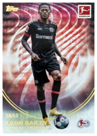Leon Bailey - Topps Bundesliga 60 Years Celebration Base Set 2023-24, Nr. 29 – Nummeriert, Bundesliga 60 Years Foil