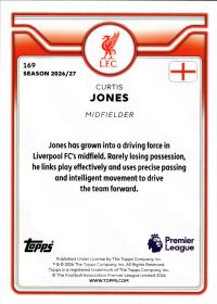 Curtis Jones - Topps Flagship Premier League Base Set 2026-27, Nr. 169