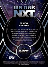 Tavion Heights - Topps WWE Universe We Are NXT 2026, Nr. NXT-27 – Insert
