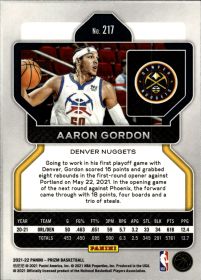Aaron Gordon - Panini Prizm Base Set 2021-22, Nr. 217