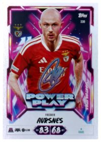 Fredrik Aursnes - Topps Match Attax UEFA Club Competitions Power Play Signature Style 2026-27, Nr. 330