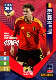 Maxim De Cuyper - Panini Adrenalyn XL FIFA 365 FIFA World Cup 2026 Stars 2026-27, Nr. 165