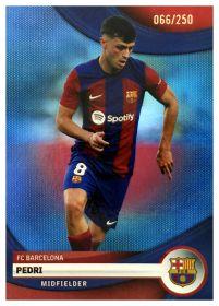 Pedri - Topps FC Barcelona Team Set First Team 2023-24, Nr. 16 – Nummeriert, Blue