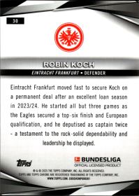 Robin Koch - Topps Chrome Sapphire Bundesliga Base Set 2024-25, Nr. 30