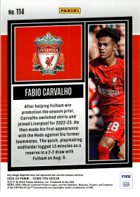 Fabio Carvalho - Panini Score FIFA Base Set 2022-23, Nr. 114