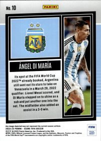 Ángel Di María - Panini Score FIFA Base Set 2022-23, Nr. 10