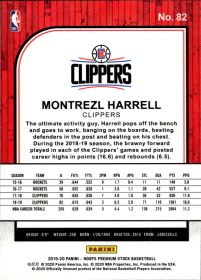 Montrezl Harrell - Panini Hoops Premium Stock Base Set 2019-20, Nr. 82