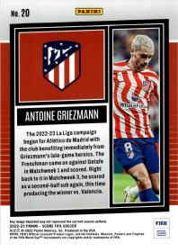 Antoine Griezmann - Panini Score FIFA Base Set 2022-23, Nr. 20