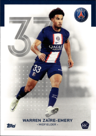 Warren Zaïre-Emery - Topps Paris Saint-Germain Official Team Set 2023-24, Nr. 10