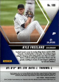 Kyle Freeland - Panini Mosaic Base Set 2021, Nr. 100
