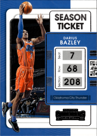 Darius Bazley - Panini Contenders Season Ticket 2021-22, Nr. 7