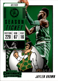 Jaylen Brown - Panini Contenders Season Ticket 2018-19, Nr. 42