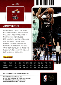 Jimmy Butler - Panini Contenders Season Ticket 2021-22, Nr. 53