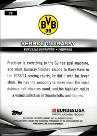 Serhou Guirassy - Topps Chrome Sapphire Bundesliga Base Set 2024-25, Nr. 28