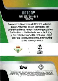 Antony - Topps UEFA Club Competitions Base Set 2025-26, Nr. 13 – Diamante