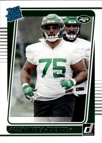 Alijah Vera-Tucker - Panini Donruss Base Set 2021, Nr. 333 – Rookie Card