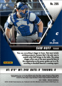 Sam Huff - Panini Mosaic Base Set 2021, Nr. 205 – Rookie Card