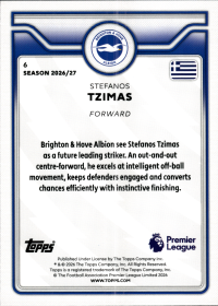 Stefanos Tzimas - Topps Flagship Premier League Future Stars 2026-27, Nr. 6