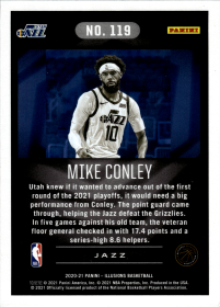 Mike Conley - Panini Illusions Base Set 2020-21, Nr. 119