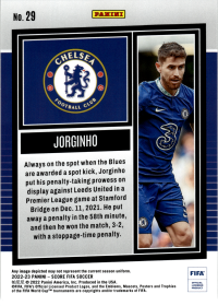 Jorginho - Panini Score FIFA Base Set 2022-23, Nr. 29