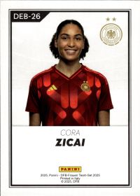 Cora Zicai - Panini DFB-Frauen Team-Set National Debut 2025, Nr. DEB-26 – Insert