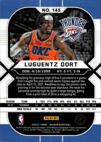 Luguentz Dort - Panini Obsidian Base Set 2020-21, Nr. 145 – Electric Etch Green Flood