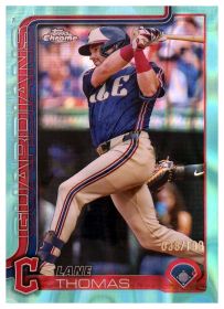 Lane Thomas - Topps Chrome Base Set 2025, Nr. 52 – Nummeriert, Aqua RayWave Refractor